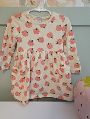 Hanna Andersson Pumpkin Halloween Fall 3t Dress